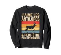 Motif Antilope Mignon Idée Humour Drôle J'aime Les Antilopes Sweatshirt