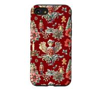 Motif Aquarelle Anges et Casse-Noisettes de Noël Vintage Coque pour iPhone SE (2020) / 7/8