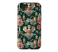 Motif Aquarelle Anges et Casse-Noisettes de Noël Vintage Coque pour iPhone SE (2020) / 7/8