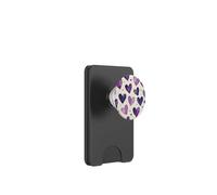 Motif Aquarelle cœur Violet Saint-Valentin PopSockets PopWallet pour MagSafe