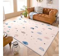 Motif Arc en Ciel de Dessin Animé Comfort Tapis Moderne Moelleux à Poils Courts, Dessous antidérapant, Lavable à 30 degrés, Rose Adulte Doux Tapis de Salon Chambre Salle 200x300 cm