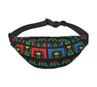 Motif arc-en-ciel Gay Pride adapté pour le sport, la course à pied, les voyages, les sacs de plein air, sac banane unisexe pour homme et femme, Tapis suédois Dala Horse Folk, Taille unique, Sac à dos