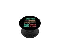Motif Armes à feu et Chasse pour Amoureux des Chiens PopSockets PopGrip Adhésif