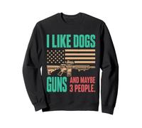 Motif Armes à feu et Chasse pour Amoureux des Chiens Sweatshirt