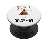 Motif Artistique Humoristique pour Femme PopSockets PopGrip Adhésif