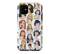 Motif Artistique Vintage Pulp Comic Pop Culture Pin Up Girl, Couleur Coque pour iPhone 11