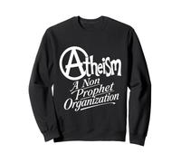 Motif athéisme cer t Slogan Blanc Sweatshirt
