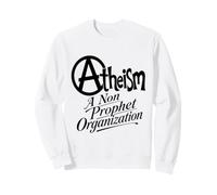 Motif athéisme cer t Slogan Noir Sweatshirt