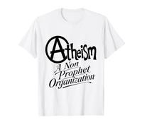 Motif athéisme cer t Slogan Noir T-Shirt