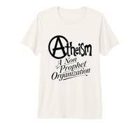 Motif athéisme cer t Slogan Noir T-Shirt Haut de Gamme