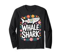 Motif Baleine Requin océan Amoureux été Plage Fleur Graphique Manche Longue