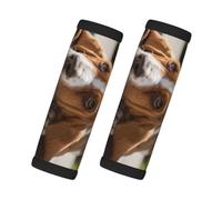 Motif Basset Hound, Lot de 2 protections pour poignées de valise, housses de poignée souples et confortables, étiquette à bagages