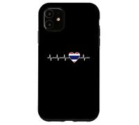 Motif battements de cœur thaïlandais en Forme de cœur Coque pour iPhone 11
