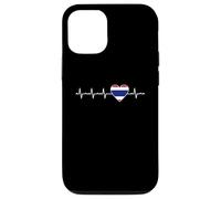 Motif battements de cœur thaïlandais en Forme de cœur Coque pour iPhone 12/12 Pro