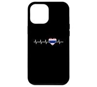 Motif battements de cœur thaïlandais en Forme de cœur Coque pour iPhone 12 Pro Max
