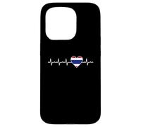 Motif battements de cœur thaïlandais en Forme de cœur Coque pour iPhone 15 Pro