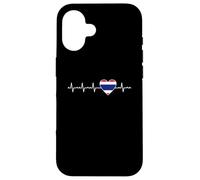 Motif battements de cœur thaïlandais en Forme de cœur Coque pour iPhone 16