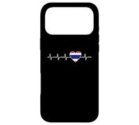 Motif battements de cœur thaïlandais en Forme de cœur Coque pour iPhone 17 Pro Max