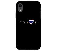 Motif battements de cœur thaïlandais en Forme de cœur Coque pour iPhone XR