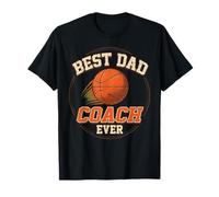Motif Best Dad Coach Ever Basketball Coaching Sports T-Shirt