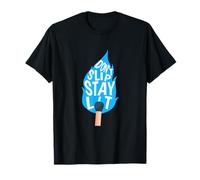 Motif Bleu Don't Slip Stay Lumineux Bleu T-Shirt