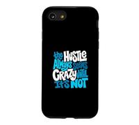 Motif Bleu Hustle Ain't So Crazy Coque pour iPhone SE (2020) / 7/8