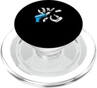 Motif Bleu Hustling 'Till It Rains Blue PopSockets PopGrip pour MagSafe