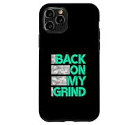 Motif bleu sarcelle clair Aqua Back. ON MY. GRIND Coque pour iPhone 11 Pro