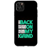 Motif bleu sarcelle clair Aqua Back. ON MY. GRIND Coque pour iPhone 11 Pro Max