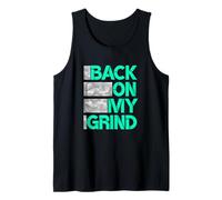 Motif bleu sarcelle clair Aqua Back. ON MY. GRIND Débardeur