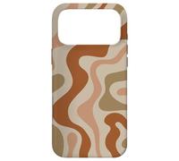 Motif bohème Rouge Rouille et Neutre Abstrait Tourbillon Pastel ondulé Coque pour iPhone 17 Pro Max