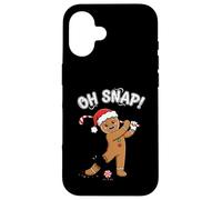 Motif Bonhomme de Golf en Pain d'épice Oh Snap Coque pour iPhone 16
