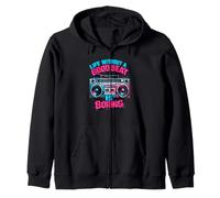 Motif Boombox rétro Life Without A Good Beat is Boring Sweat à Capuche