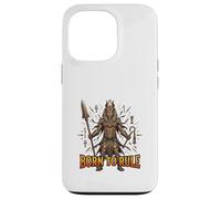 Motif Born to Rule Ancient Egyptian King Power Coque pour iPhone 13 Pro