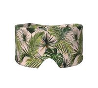 Motif botanique abstrait avec une plante lune-nuage,Masque pour les yeux bloquant la lumière Cache-yeux et cache-oreilles pour le sommeil