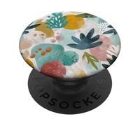 Motif botanique Abstrait Moderne Art Tropical PopSockets PopGrip Adhésif