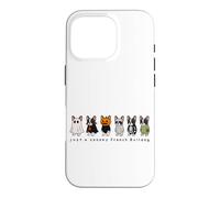 Motif Bouledogue français Mignon Amoureux des Chiens Effrayant Automne Halloween Coque pour iPhone 16 Pro