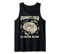 Motif « Brain All Rhythm No Stop Music » du Batteur Débardeur