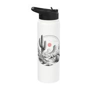 Motif cactus du sud-ouest du désert Stainless Steel Insulated Water Bottle