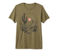 Motif Cactus du sud-Ouest du désert T-Shirt Haut de Gamme