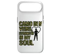 Motif Camo in My Veins Strength in My Soul Coque pour iPhone Air
