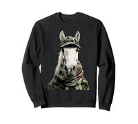 Motif Camouflage Cheval Chasseur d'animaux Sauvages Chasse Graphique Sweatshirt