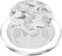 Motif Camouflage Militaire Blanc Hiver Neige armée PopSockets PopGrip pour MagSafe