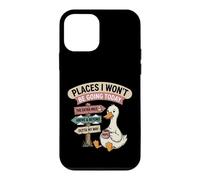 Motif Canard Paresseux « Places I Won't Be Going Today » Coque pour iPhone 12 Mini
