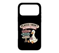 Motif Canard Paresseux « Places I Won't Be Going Today » Coque pour iPhone 17 Pro Max