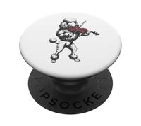 Motif Caniche Vintage Jouant du Violon PopSockets PopGrip Adhésif