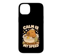 Motif Capybara Le Calme est Mon Rythme Coque pour iPhone 14 Plus