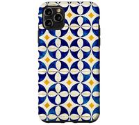 Motif Carreaux Portugal Lisbonne Bleu/Blanc/Jaune Coque pour iPhone 11 Pro Max