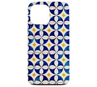 Motif Carreaux Portugal Lisbonne Bleu/Blanc/Jaune Coque pour iPhone 13 Pro Max