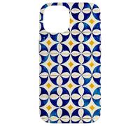 Motif Carreaux Portugal Lisbonne Bleu/Blanc/Jaune Coque pour iPhone 14